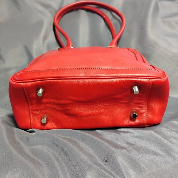 ❤️Vintage COACH #9422 Bonnies Legacy Red Leather Bucket Tote +FOB - Picture 5 of 8